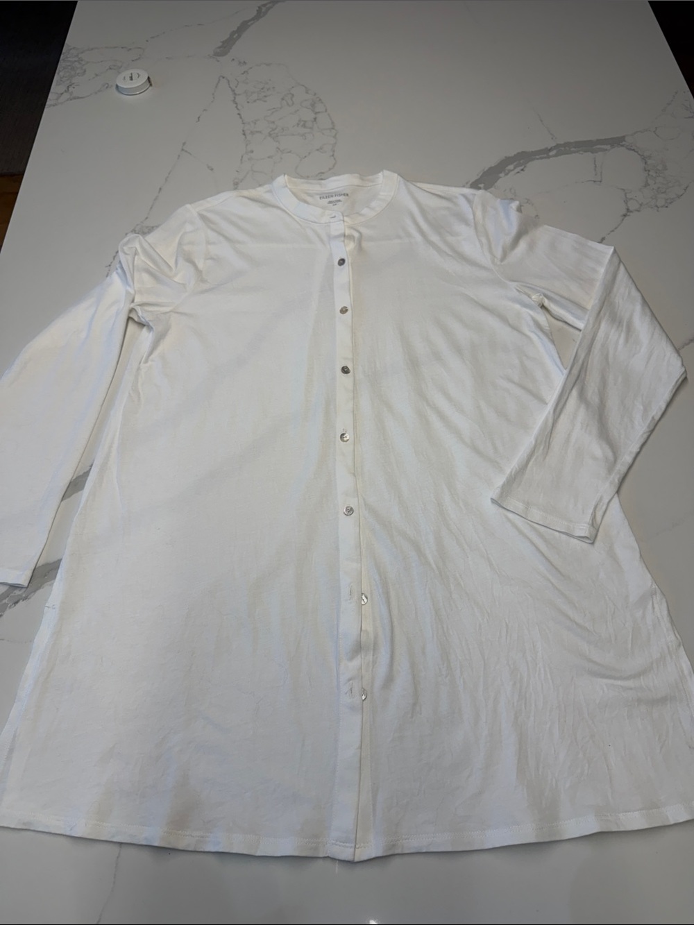 Eileen fisher organic cotton tunic blouse